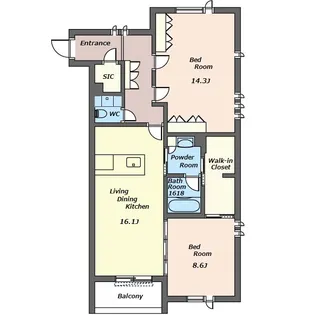 Lelie【2階】の間取り