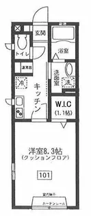 クレエ三鷹【1階】の間取り