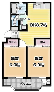 向原ニュービラヂ【1階】の間取り