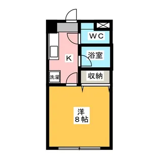 フラワーハイツ【2階】の間取り