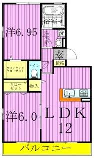 エスペランサ【2階】の間取り