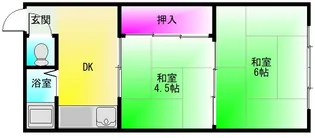エクセレント老原【2階】の間取り
