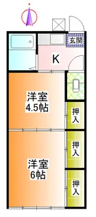 第二吉村荘【2階】の間取り