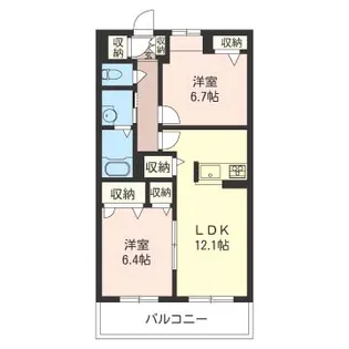 シャルマン【2階】の間取り