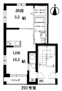 プランドール【2階】の間取り