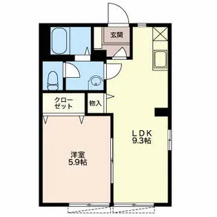 エスポワールK【1階】の間取り