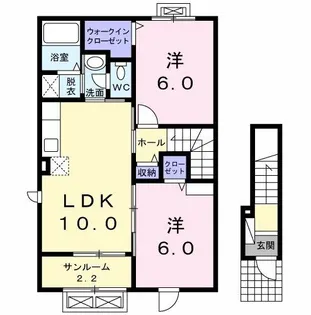 ルピナス・リオ【2階】の間取り
