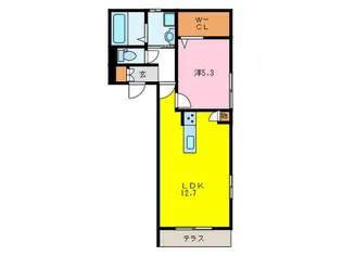 シャルマン グレイス【1階】の間取り
