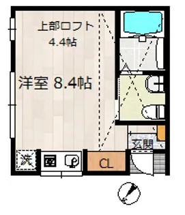 Second in Road【2階】の間取り