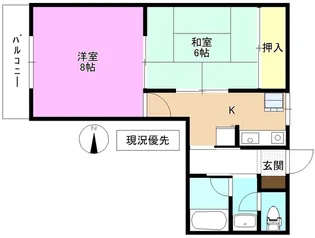 ラピッズセブンビル【4階】の間取り