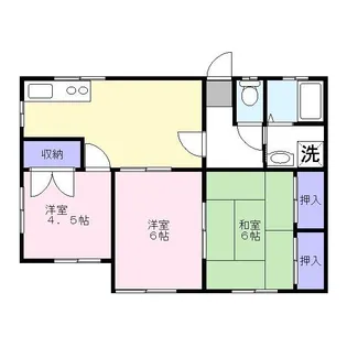 ハイツ清水【2階】の間取り