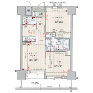 エステムプラザ神戸西IVインフィニティ【4階】の間取り