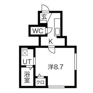 ヴィルヌーヴI、II【1階】の間取り