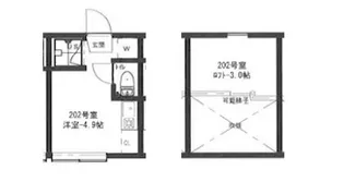 アーバンプレイス早稲田B【2階】の間取り