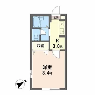 フレグランス熱海【2階】の間取り