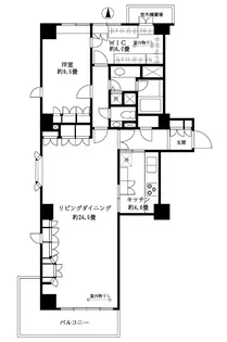 広尾ガーデンヒルズ【8階】の間取り