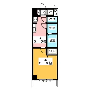きさらぎ21【5階】の間取り