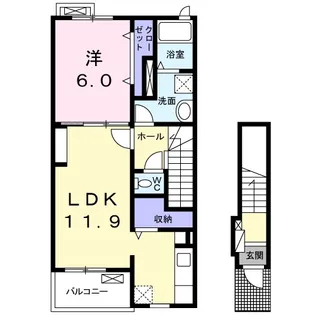 カルムN I【2階】の間取り