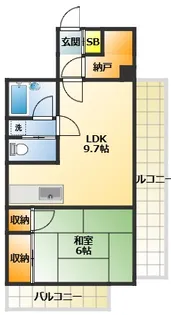 テランジア【4階】の間取り