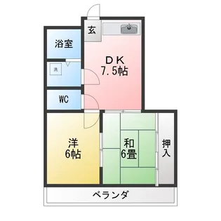 第2梅村荘【2階】の間取り