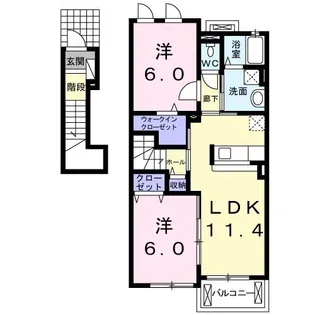 ファレノプシス B【2階】の間取り