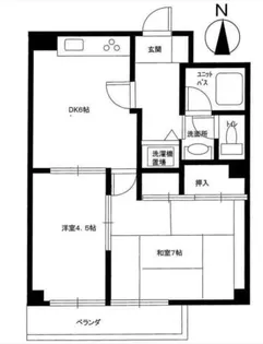ライオンズマンション両国南【6階】の間取り