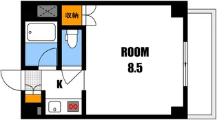 パティオス新町【4階】の間取り
