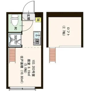 HarmonyTerrace代田橋【ハーモニーテラス代田橋】【2階】の間取り