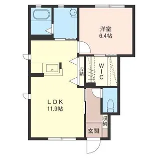 クレストウッド【1階】の間取り