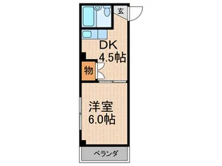 中山ハイツ【2階】の間取り