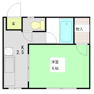若林ハイツ【1階】の間取り