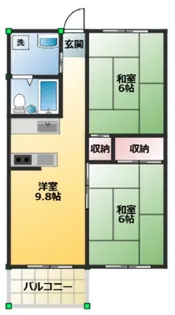 サンフラッツ【4階】の間取り