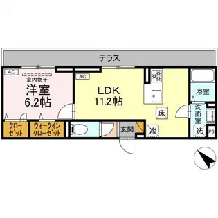 D-SOLACE新千葉【1階】の間取り