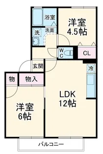 ロイヤルアネックス弐番館【2階】の間取り