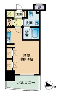 パークアクシス博多【5階】の間取り