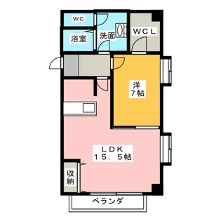 Laurel Court常盤【7階】の間取り