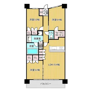 パークホームズLaLa名古屋みなとアクルス【2階】の間取り