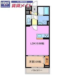 MTF-II咲【2階】の間取り