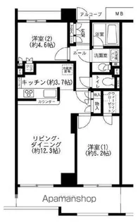 パティオス17番街【5階】の間取り