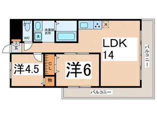 ASAHI PLAZA YUHIGAOKA-III【11階】の間取り