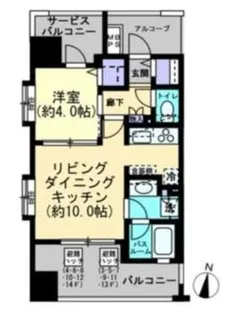 グローベル ザ・スイート中村橋駅前【2階】の間取り
