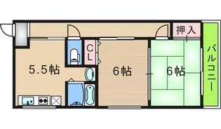 トモエハイツ2【2階】の間取り