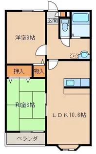 ウエスタンシティ 6号棟【1階】の間取り