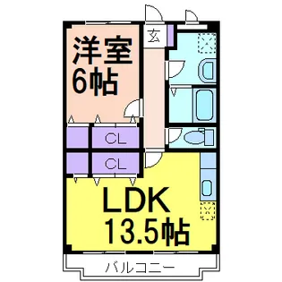 ロイヤルハイツ【3階】の間取り
