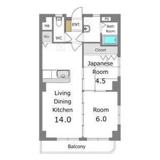 あさひレジデンス【1階】の間取り