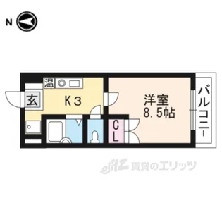 カーサ・ソラッツオ弐番館【2階】の間取り
