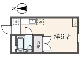 松原コーポ【1階】の間取り