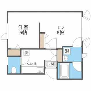 ユートピア菊水壱番街 A棟【2階】の間取り