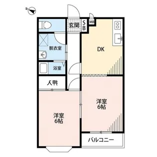 ハイツアミューズ【1階】の間取り