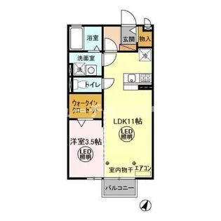 グリーンコート【2階】の間取り